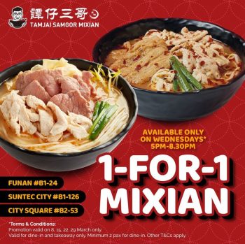 TamJai-SamGor-1-for-1-Mixian-Deal-350x349 8-29 Mar 2023: TamJai SamGor 1 for 1 Mixian Deal