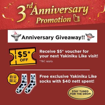 Yakiniku-Like-3rd-Anniversary-PromotionYakiniku-Like-3rd-Anniversary-Promotion-1-350x350 Now till 15 Apr 2023: Yakiniku Like 3rd Anniversary Promotion