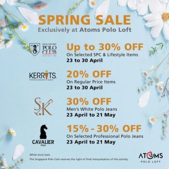 Atoms-Polo-Loft-Annual-Spring-Sale-350x350 Now till 21 May 2023: Atoms Polo Loft Annual Spring Sale