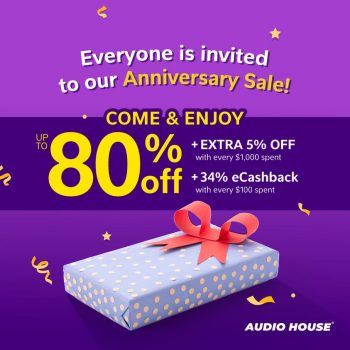 Audio-House-Anniversary-Sale-350x350 6-17 Apr 2023: Audio House 34th Anniversary Sale