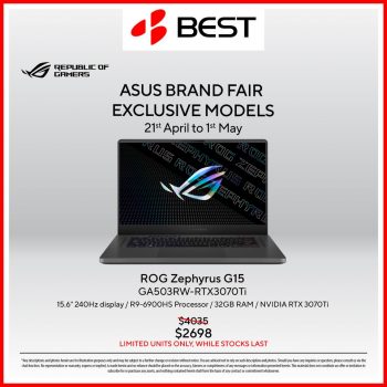 BEST-Denki-Asus-Brand-Fair-Deal-350x350 21 Apr-1 May 2023: BEST Denki Asus Brand Fair Deal