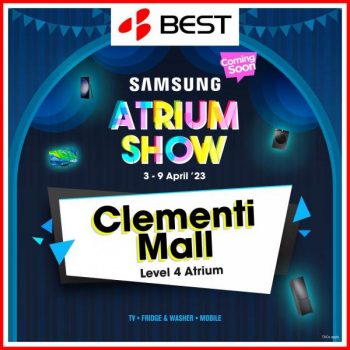 BEST-Denki-Samsung-Atrium-Sale-at-Clementi-Mall-350x350 3-9 Apr 2023: BEST Denki Samsung Atrium Sale at Clementi Mall