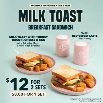 Coffee-Bean-Breakfast-Milk-Toast-Breakfast-Sandwich-Set-Promotion-350x350 25 Apr 2023 Onward: Coffee Bean Breakfast Milk Toast Breakfast Sandwich Set Promotion