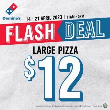 Dominos-Pizza-Large-Pizza-@-12-Promotion-350x350 14-21 Apr 2023: Domino's Pizza Large Pizza @ $12 Promotion