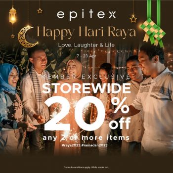 Epitex-Hari-Raya-Special-Deal-at-Sun-Plaza-Mall-350x350 7-23 Apr 2023: Epitex Hari Raya Special Deal at Sun Plaza Mall