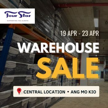 Four-Star-55th-Anniversary-Warehouse-Sale-at-AMK-Central-350x350 19-23 Apr 2023: Four Star  55th Anniversary Warehouse Sale at AMK Central