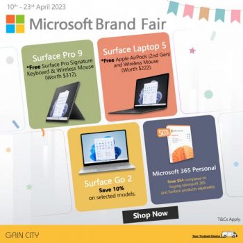Gain-City-Microsoft-Brand-Fair-Sale-350x350 Now till 23 Apr 2023: Gain City Microsoft Brand Fair Sale