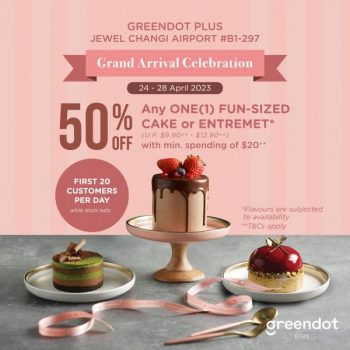 Greendot-Plus-Opening-Promotion-at-Jewel-Changi-Airport-350x350 24-28 Apr 2023: Greendot Plus Opening Promotion at Jewel Changi Airport