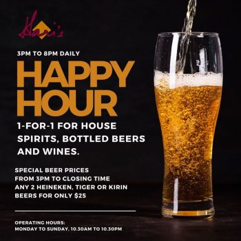 Haris-Bar-Happy-Hour-Deal-at-Holiday-Inn-350x350 Now till 30 Jun 2023: Hari's Bar Happy Hour Deal at Holiday Inn