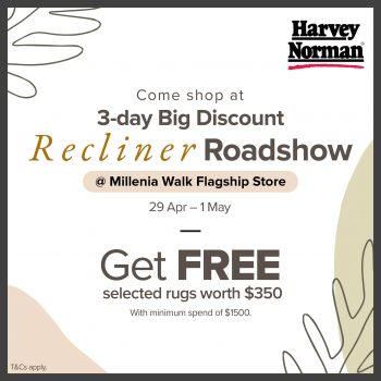 Harvey-Norman-Special-Deal-5-350x350 29 Apr-1 May 2023: Harvey Norman 3-day Big Discount Recliner Roadshow at Millenia Walk