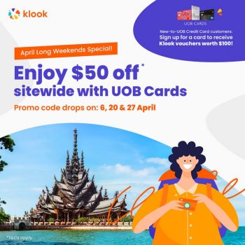 Klook-UOB-Cardmembers-Deal-350x350 6-27 Apr 2023: Klook UOB Cardmembers Deal