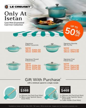 Le-Creuset-50-off-Deal-at-Isetan-350x438 28 Apr-18 May 2023: Le Creuset  50% off Deal at Isetan