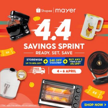 Mayer-Shopee-4.4-Sale-350x350 4-6 Apr 2023: Mayer Shopee 4.4 Sale