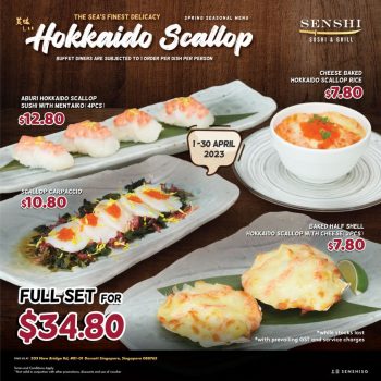 Senshi-Sushi-Grill-Hokkaido-Scallop-Special-350x350 1-30 Apr 2023: Senshi Sushi & Grill Hokkaido Scallop Special