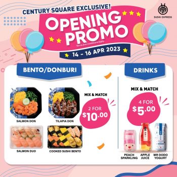 Sushi-Express-Opening-Promo-at-Century-Square-1-350x350 14-16 Apr 2023: Sushi Express Opening Promo at Century Square