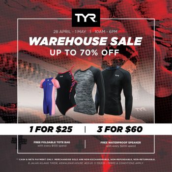 TYR-Warehouse-Sale-1-350x350 28 Apr-1 May 2023: TYR Warehouse Sale! Up to 70% OFF Clearance