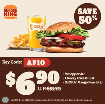 11-350x348 Now till 3 Jul 2023: Burger King 1 for 1 Coupons Promo