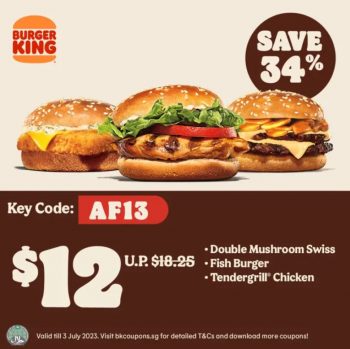 15-350x349 Now till 3 Jul 2023: Burger King 1 for 1 Coupons Promo