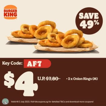 8-350x351 Now till 3 Jul 2023: Burger King 1 for 1 Coupons Promo