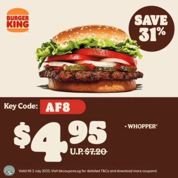9-350x350 Now till 3 Jul 2023: Burger King 1 for 1 Coupons Promo