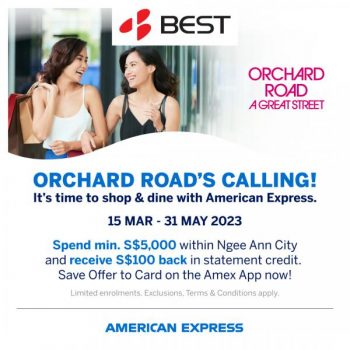 BEST-Denki-100-Cashback-Promotion-with-American-Express-350x350 Now till 31 May 2023: BEST Denki $100 Cashback Promotion with American Express