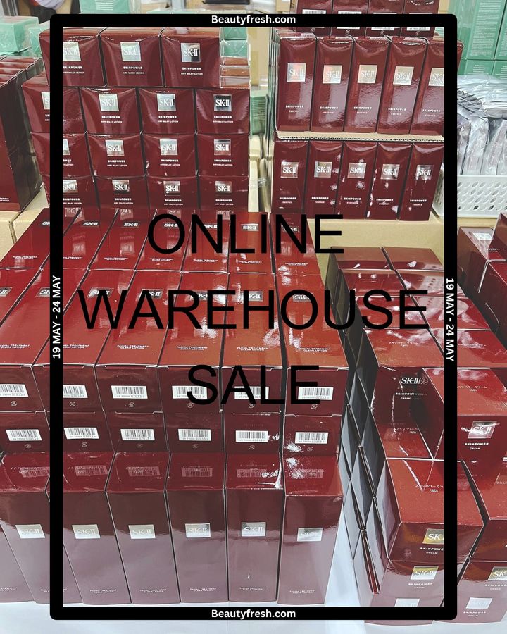Beautyfresh online warehouse sale up to 70% off Estee Lauder, SK