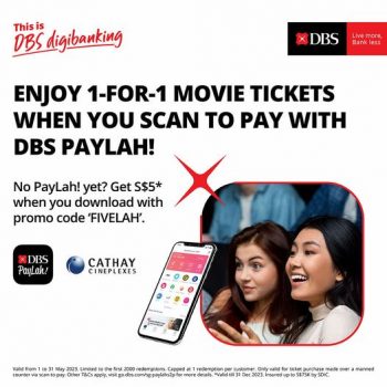 Cathay-Cineplexes-1-for-1-Deal-with-DBS-350x350 8 May 2023 Onward: Cathay Cineplexes 1 for 1 Deal with DBS