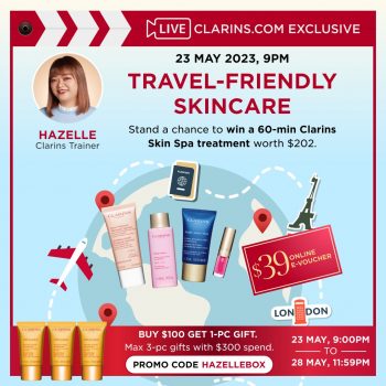 Clarins-Travel-Friendly-Skincare-350x350 23 May 2023: Clarins Travel Friendly Skincare