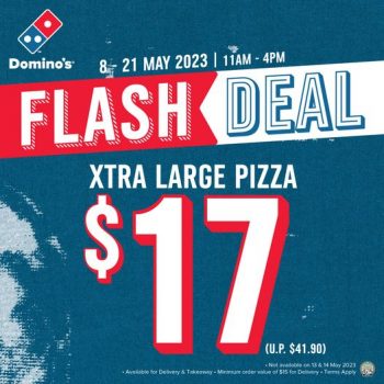 Dominos-Pizza-Flash-Deal-350x350 8-21 May 2023: Domino's Pizza Flash Deal