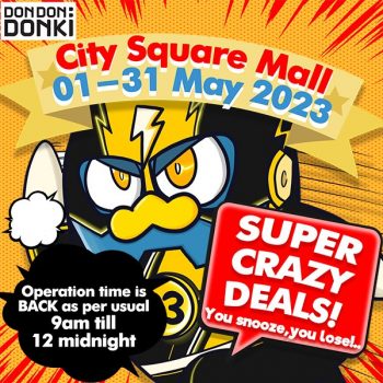 Don-Don-Donki-Super-Crazy-Deals-at-City-Square-Mall-350x350 1-31 May 2023: Don Don Donki Super Crazy Deals at  City Square Mall
