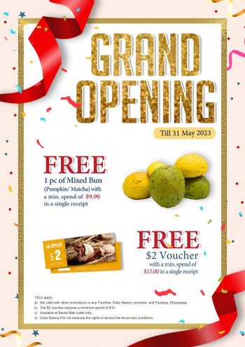 Duke-Bakery-Opening-Promotion-at-Bedok-Mall-1-350x495 Now till 31 May 2023: Duke Bakery Opening Promotion at Bedok Mall