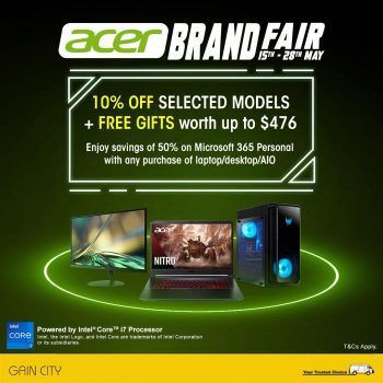 Gain-City-Acer-Brand-Fair-Sale-350x350 15-28 May 2023: Gain City Acer Brand Fair Sale