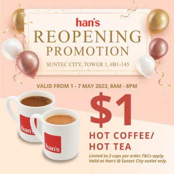 Hans-ReOpening-Promotion-at-Suntec-City-350x350 1-7 May 2023: Han's ReOpening Promotion at Suntec City