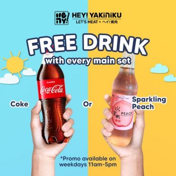 Hey-Yakiniku-Free-Drink-Promo-350x350 22 May 2023 Onward: Hey Yakiniku Free Drink Promo