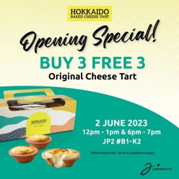 Hokkaido-Baked-Cheese-Tart-Opening-Special-at-Jurong-Point-350x350 2 Jun 2023: Hokkaido Baked Cheese Tart Opening Special at Jurong Point