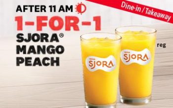 KFC-1-For-1-Sjora-Mango-Peach-Promotion-350x219 Now till 31 Dec 2023: KFC 1-For-1 Sjora Mango Peach Promotion