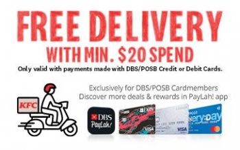 KFC-Free-Delivery-With-DBS-POSB-Credit-or-Debit-Cards-Promotion-350x219 Now till 31 May 2023: KFC Free Delivery With DBS/POSB Credit or Debit Cards Promotion
