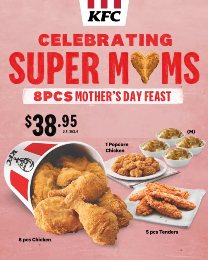 4 May 2023 Onward KFC Mother's Day Feast Promotion SG