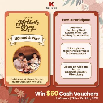 Keisuke-Mothers-Day-Contest-350x349 13-21 May 2023: Keisuke Mothers' Day Contest