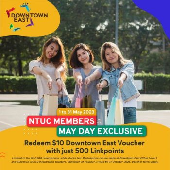 NTUC-Members-May-Day-Exclusive-Deals-at-Downtown-East-350x350 1 May 2023 Onward: NTUC Members May Day Exclusive Deals at Downtown East