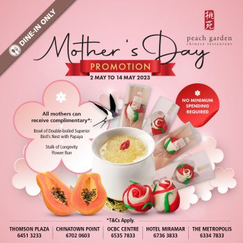 Peach-Garden-Mothers-Day-Promotion-350x350 2-14 May 2023: Peach Garden Mothers Day Promotion