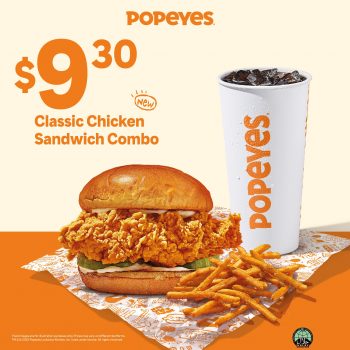 Popeyes-Classic-Sandwich-Combo-Deal-350x350 15 May 2023 Onward: Popeyes Classic Sandwich Combo Deal