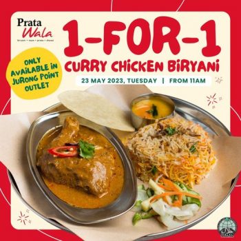 Prata-Wala-1-for-1-Curry-Chicken-Biryani-Promo-350x350 23 May 2023: Prata Wala 1-for-1 Curry Chicken Biryani Promo