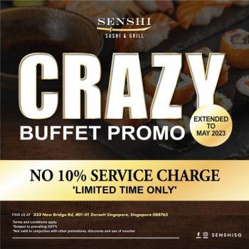 Senshi-Sushi-Grill-Crazy-Buffet-Promo-350x350 4 May 2023 Onward: Senshi Sushi & Grill Crazy Buffet Promo