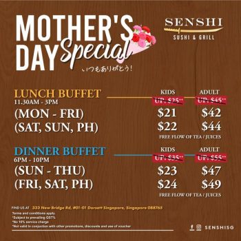 Senshi-Sushi-Grill-Mothers-Day-Special-1-350x350 12-14 May 2023: Senshi Sushi & Grill Mother's Day Special