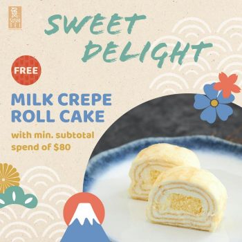 Sushi-Tei-Free-Milk-Crepe-Roll-Cake-Promotion-350x350 22 May 2023 Onward: Sushi Tei Free Milk Crepe Roll Cake Promotion