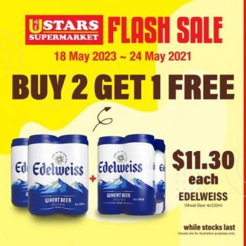 U-Stars-Supermarket-Edelweiss-Wheat-Beer-Buy-2-Get-1-Free-Promotion-350x350 18-24 May 2023: U Stars Supermarket Edelweiss Wheat Beer Buy 2 Get 1 Free Promotion
