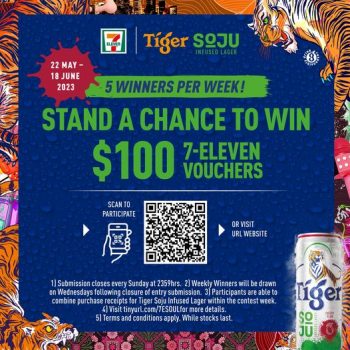 7-Eleven-Tiger-Soju-Infused-Lager-Contest-350x350 Now till 18 Jun 2023: 7-Eleven Tiger Soju Infused Lager Contest