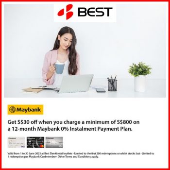 BEST-Denki-Maybank-Cardmembers-Exclusive-Deal-350x350 1-30 Jun 2023: BEST Denki Maybank Cardmembers Exclusive Deal