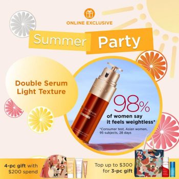 Clarins-Online-Summer-Party-Promotion-350x350 22 Jun 2023 Onward: Clarins Online Summer Party Promotion